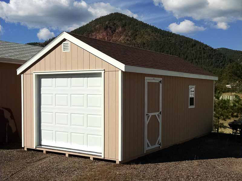 standard and custom single car garages - the shed yard