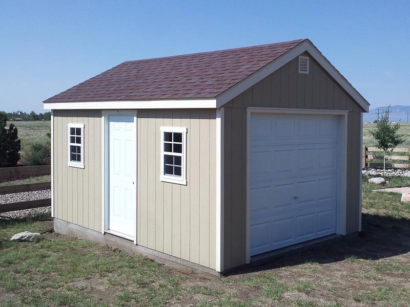 Standard And Custom Single Car Garages - The Shed yard